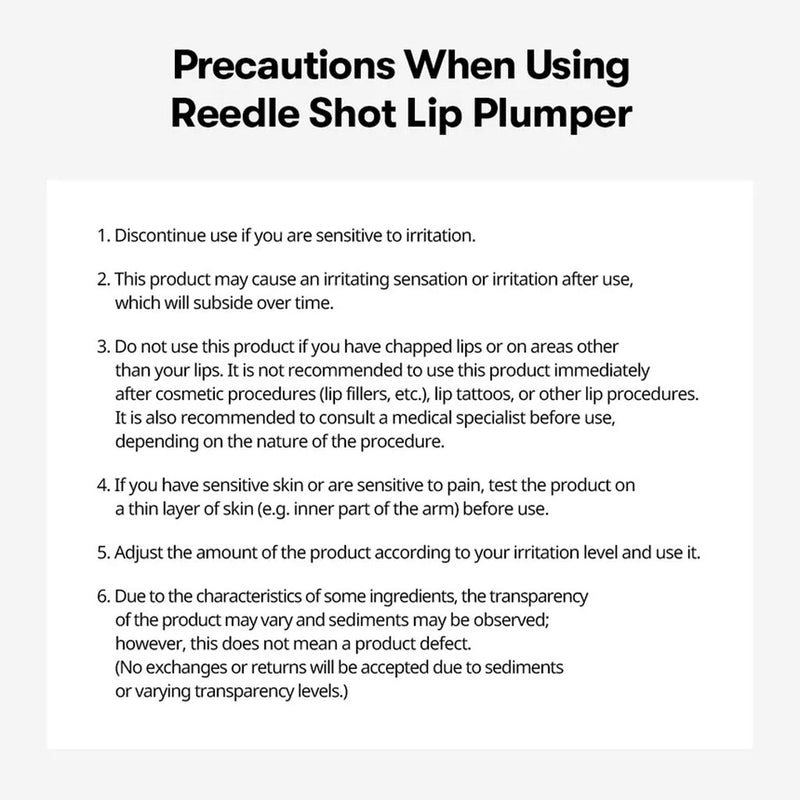 VT Cosmetics Reedle Shot Lip Plumper Beginner Nudie Glow Australia