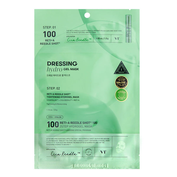 VT Cosmetics Reti-A Reedle Shot 100 2-Step Hydrogel Mask Nudie Glow Australia