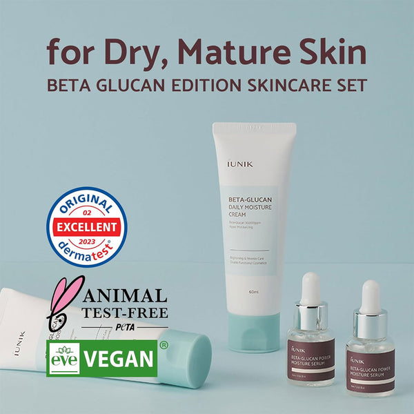 iUNIK Beta-Glucan Edition Skin Care Set Nudie Glow Australia