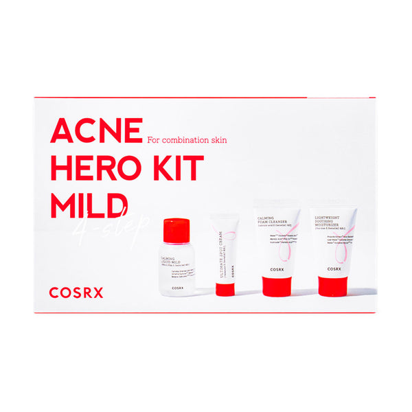 COSRX Acne Hero Kit Mild (4-Step) Nudie Glow Australia