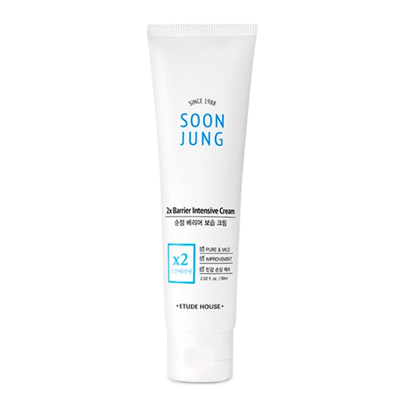 Etude House Soon Jung 2x Barrier Intensive Cream Nudie Glow Korean Skin Care Australia