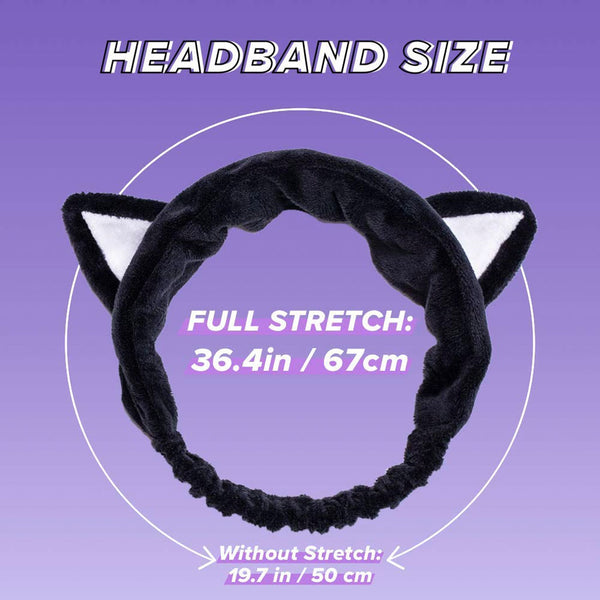I DEW CARE Black Cat Headband Nudie Glow Australia