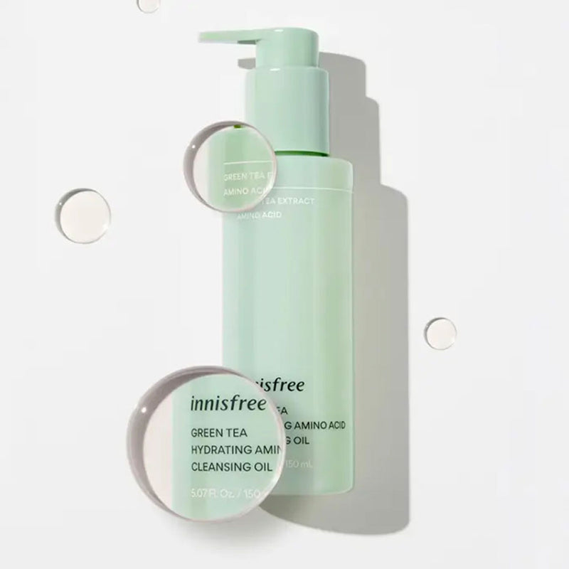 INNISFREE Green Tea Hydrating Amino Acid Cleansing Oil Nudie Glow