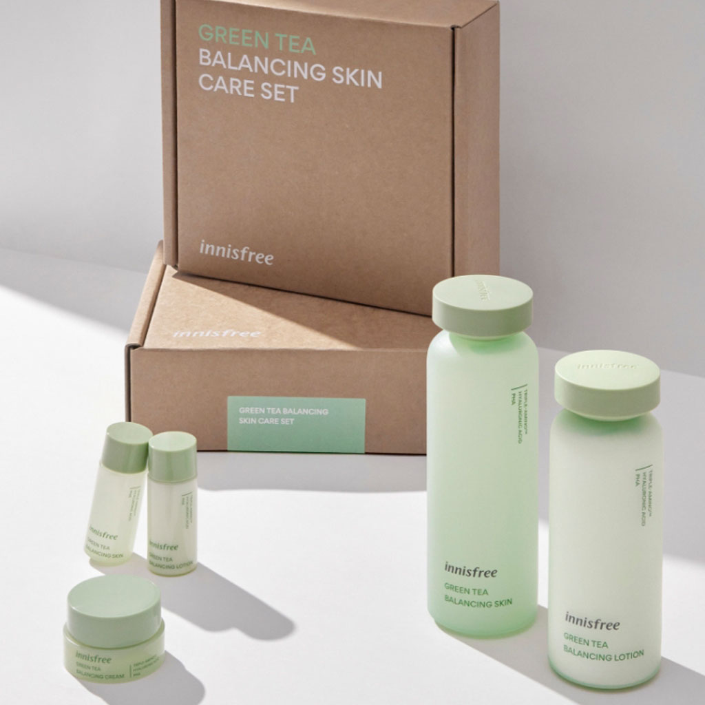 Innisfree Green Tea Balancing Set Nudie Glow Australia