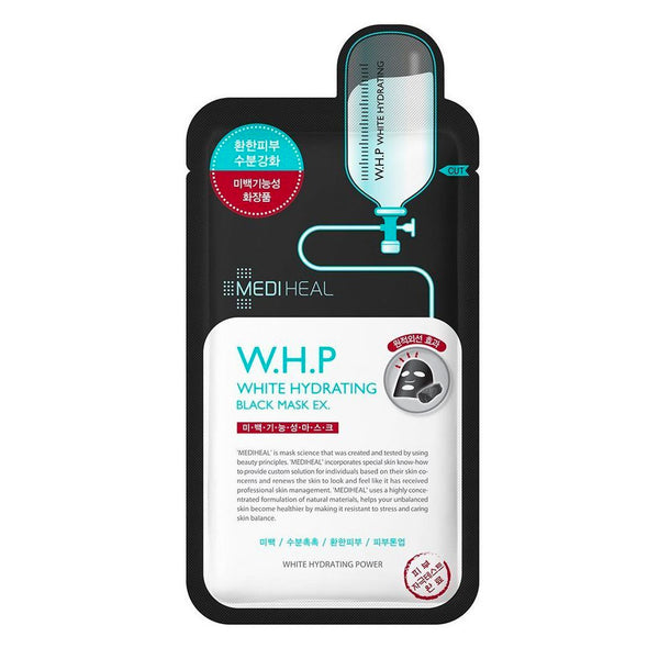 Mediheal W.H.P White Hydrating Black Mask EX Nudie Glow Korean Skin Care Australia