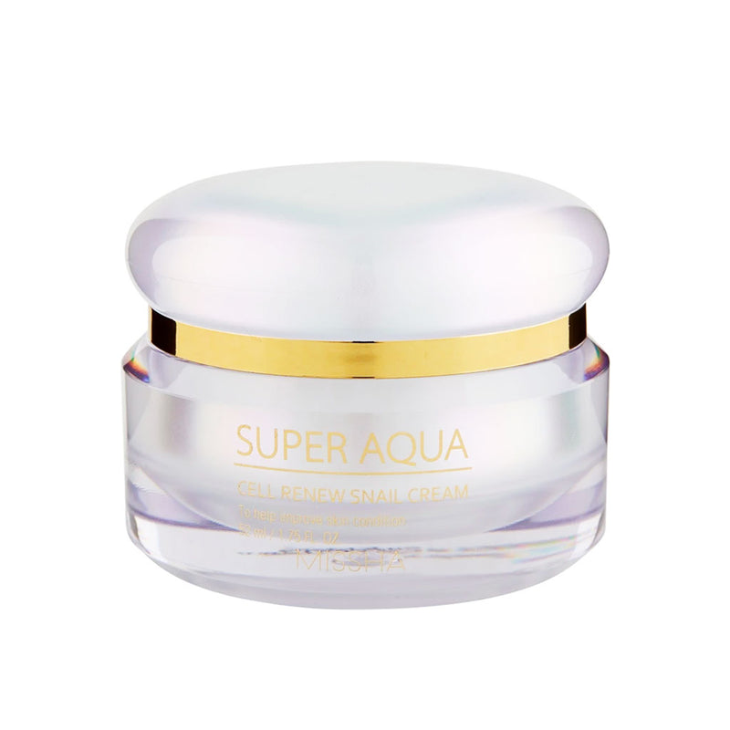 Missha Super Aqua Cell Renew Snail Cream Nudie Glow Korean Beauty Australia