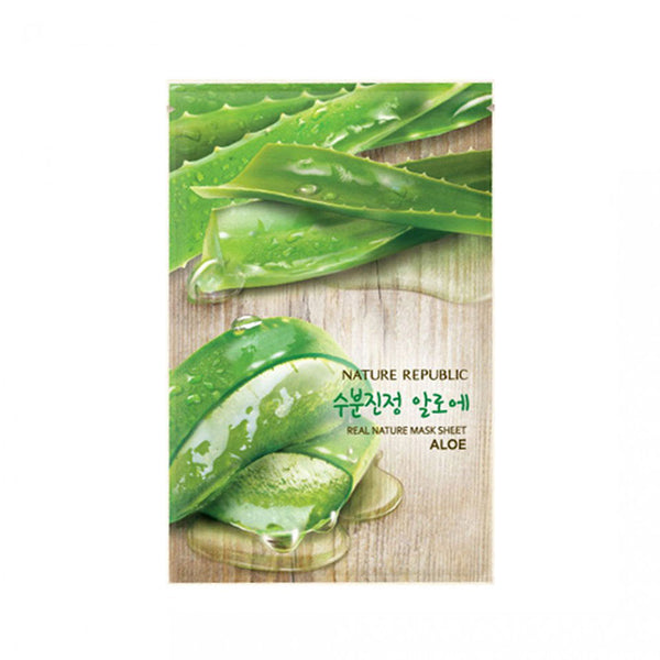Nature Republic Real Nature Mask Sheet Aloe Nudie Glow Best Korean Beauty Store Australia