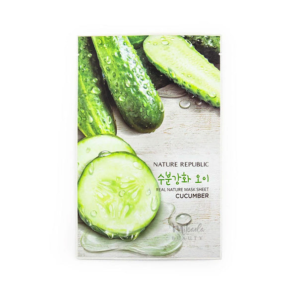 Nature Republic Real Nature Mask Sheet Cucumber Nudie Glow Best Korean Beauty Store Australia