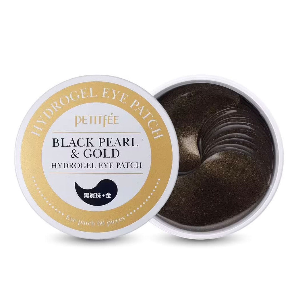 PETITFEE Black Pearl & Gold Hydrogel Eye Patch - Nudie Glow Australia