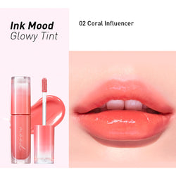 Peripera Ink Mood Glowy Tint #02 CORAL INFLUENCER Nudie Glow Australia