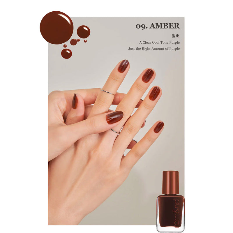 rom&nd MOOD PEBBLE NAIL 09 AMBER