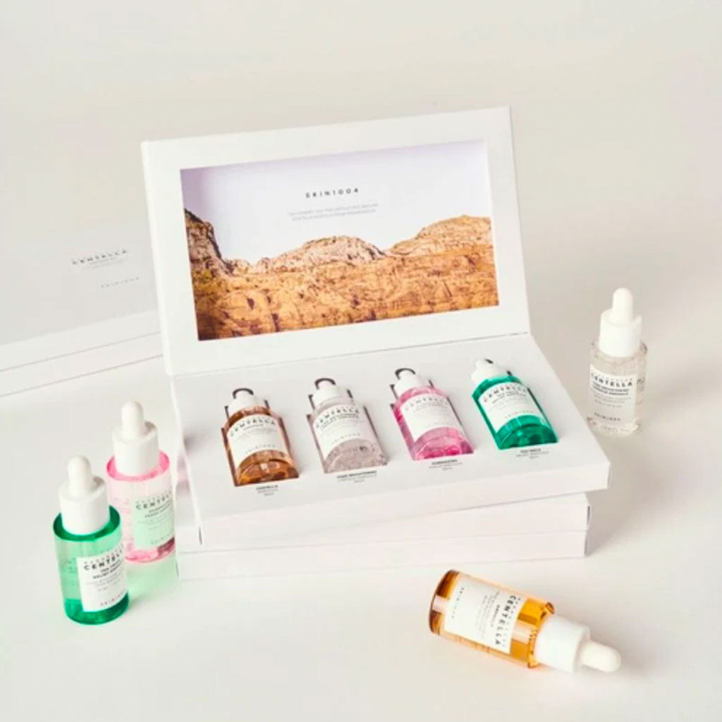 SKIN1004 Madagascar Centella Ampoule Kit (Mini 4 Ampoules) Nudie Glow