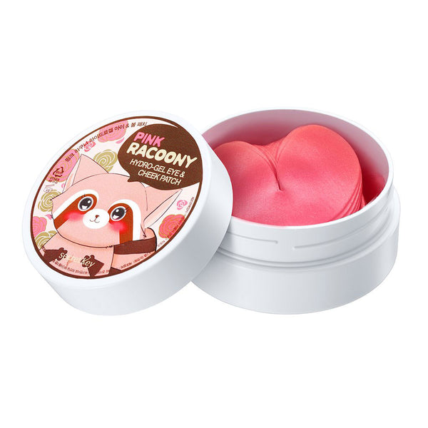 Secret Key Pink Racoony Hydrogel Eye & Cheek Patch Nudie Glow Korean Skin Care Australia