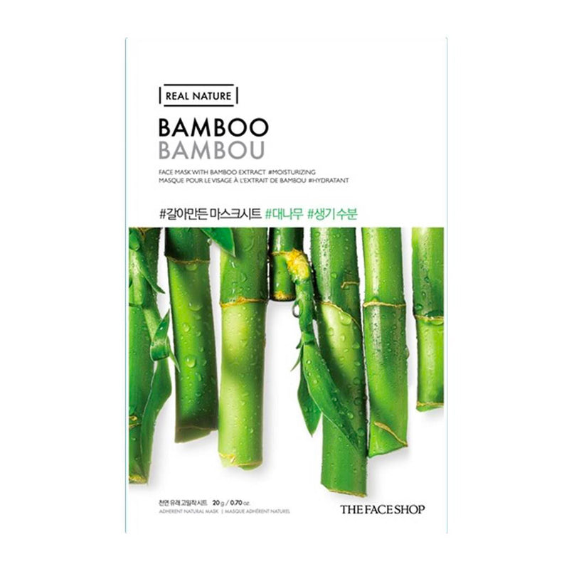 The Face Shop Real Nature Face Mask Bamboo Nudie Glow Australia