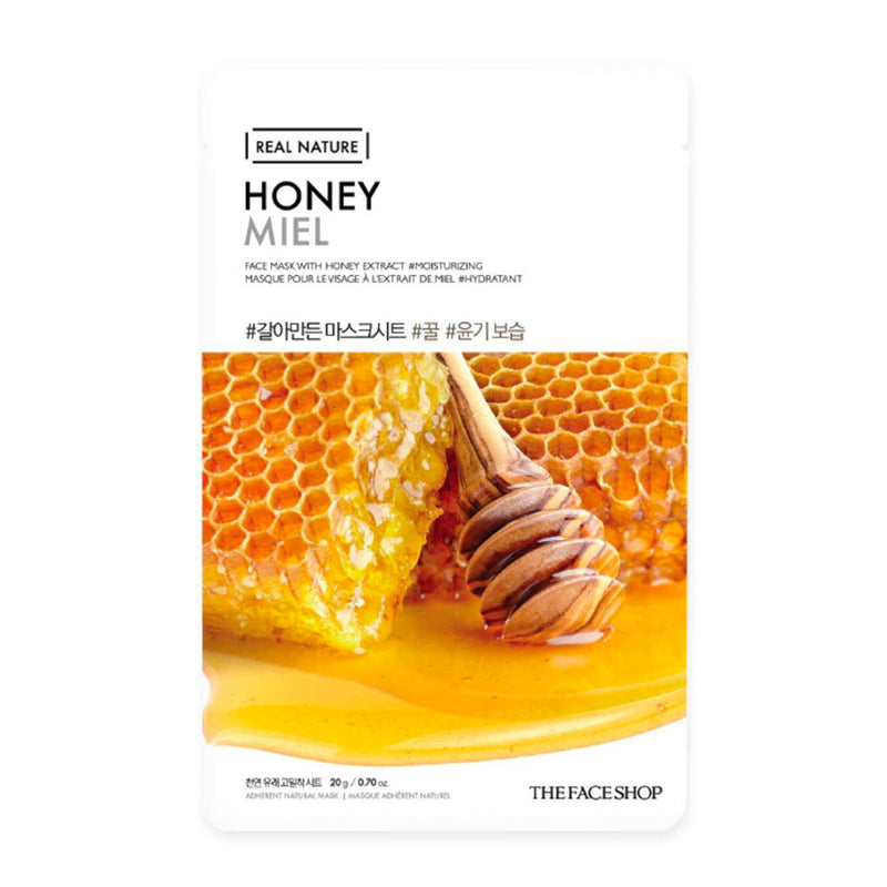 The Face Shop Real Nature Face Mask Honey Nudie Glow Australia
